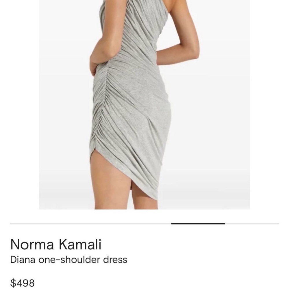 Norma Kamali grey Diana dress size small - Picture 3 of 5